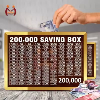 2 Lac Wooden Saving Box