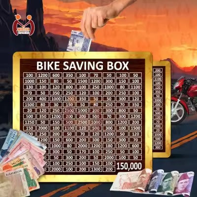 Bike Wooden Saving Box