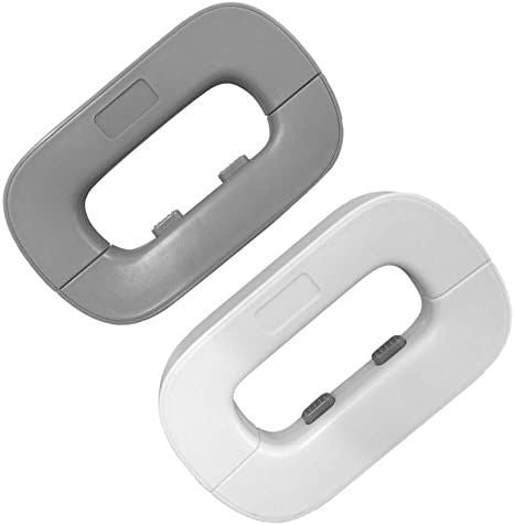 Child Safety Refrigerator Lock | Double Button Fridge & Freezer Door Lock | Strong Adhesive Cabinet Lock for Baby Proofing