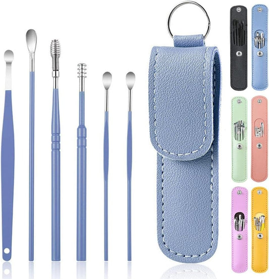 Ear Wax Cleaning Kit, 6 Pcs Ear Pick Tools